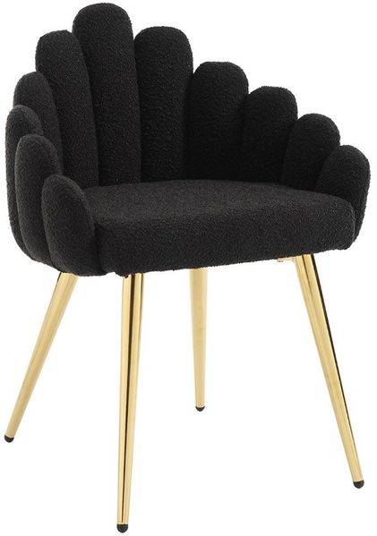 WAHSON OFFICE CHAIRS Loungesessel Kunstfell Loungesessel Polsterstuhl mit Metallbeinen Einzelsessel (1-St)