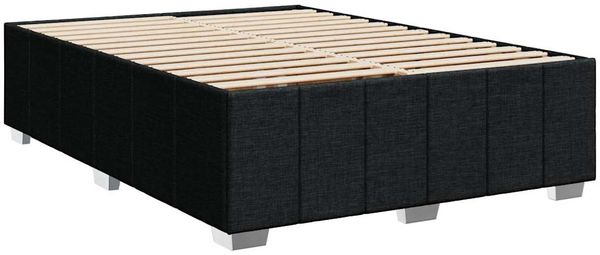 vidaXL Boxspringbett mit Matratze Schwarz 140x190 cm Stoff 3289365 Bild 9