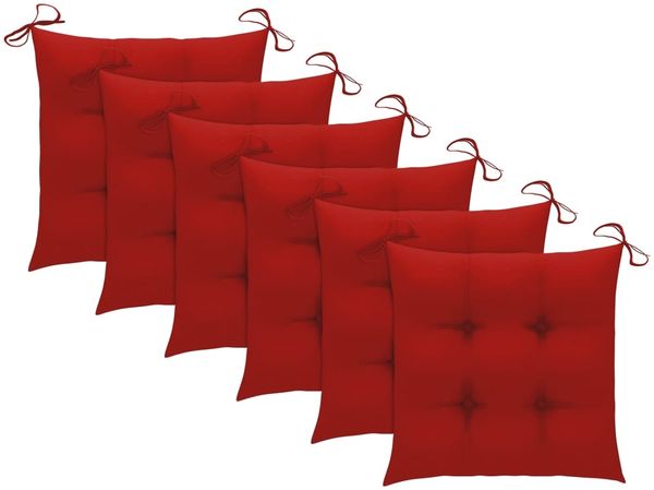 vidaXL Klappbare Gartenstühle 6 Stk. mit Kissen Massivholz Akazie 3075015 Bild 9