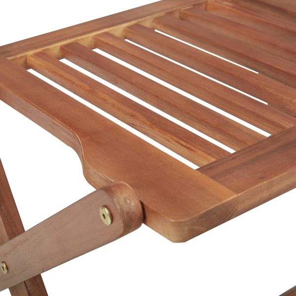 vidaXL Klappbare Gartenstühle 6 Stk. mit Kissen Massivholz Akazie 3075015 Bild 8
