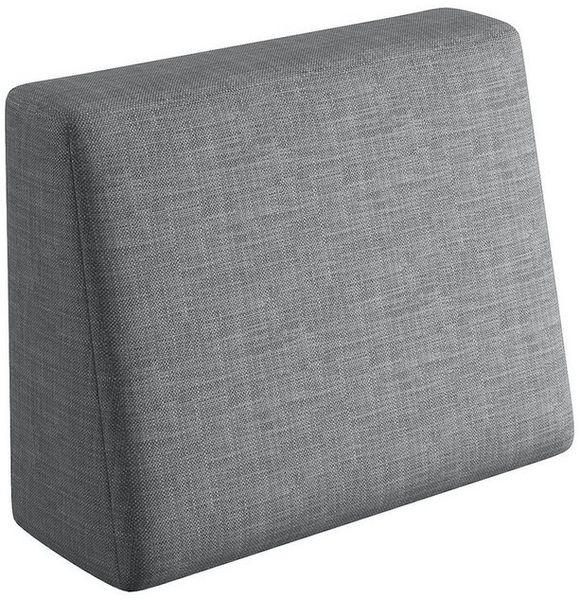 sunnypillow Rückenkissen Palettenkissen mit abnehmbarem Bezug Seitenkissen 60x40x20/10cm, Grau Bild 4