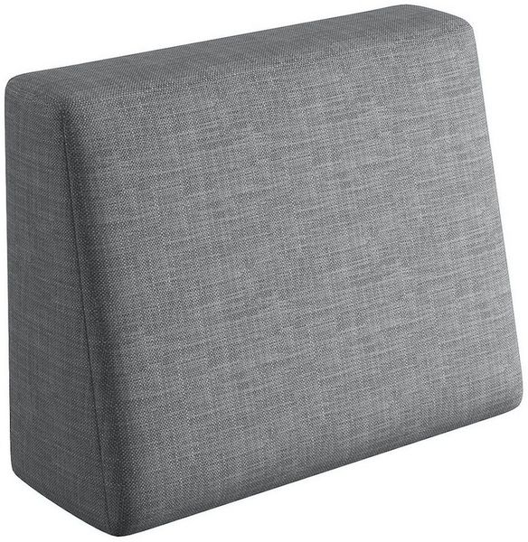 sunnypillow Rückenkissen Palettenkissen mit abnehmbarem Bezug Seitenkissen 60x40x20/10cm, Grau