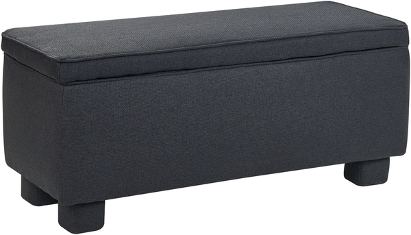 Sitzbank mit Stauraum ITHACA Stoff Schwarz