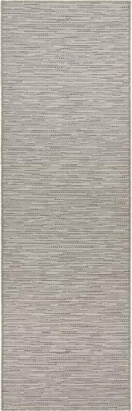 Flachgewebe Läufer Nature Creme Grau - 80x150x0,5cm