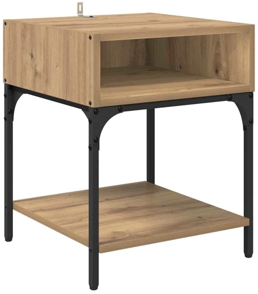 vidaXL Nachttisch Artisan-Eiche 40 x 40 x 50 cm Holzwerkstoff 881814