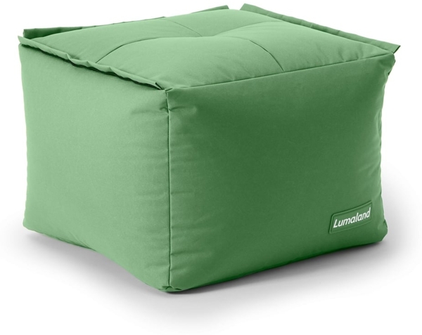 Lumaland Sitzsack-Hocker Modular 54x54x40cm pastellgrün eckig