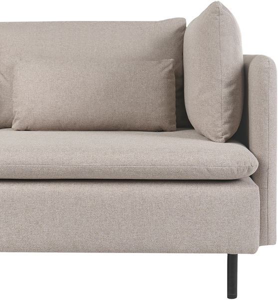 U-förmiges Modulsofa 4-Sitzer EGERIS Stoff Beige Bild 6