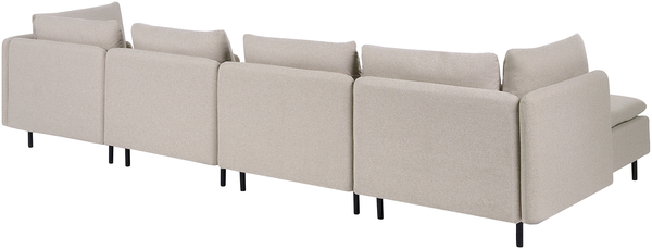 U-förmiges Modulsofa 4-Sitzer EGERIS Stoff Beige Bild 5