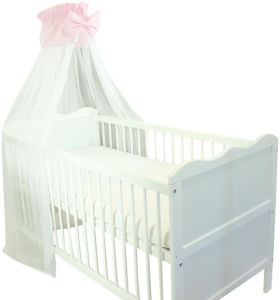 TupTam Betthimmel TupTam Babybett Himmel mit Schleife Transparent