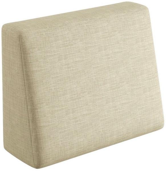 sunnypillow Rückenkissen Palettenkissen mit abnehmbarem Bezug Seitenkissen 60x40x20/10cm, Cremefarben