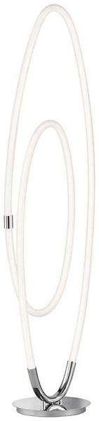 LED Stehleuchte, chrom, dimmbar, H 140 cm