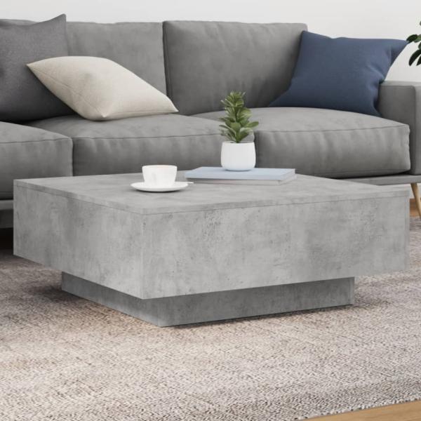 vidaXL Couchtisch Betongrau 80x80x31 cm Holzwerkstoff 836584
