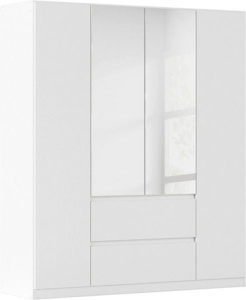 rauch Drehtürenschrank Schrank Garderobe MAINZ Breiten 91/136/181/226/271/315/360, Höhe 210cm (3 verschiedene Ausstattungen BASIC/CLASSIC/PREMIUM (inkl. SOFT-CLOSE) grifflose Front, Außentüren mit Push-to-Open Funktion MADE IN GERMANY
