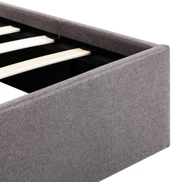 vidaXL Stauraumbett Hydraulisch Taupe Stoff 120×200 cm 285596 Bild 18