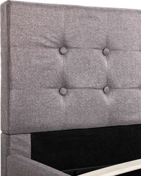 vidaXL Stauraumbett Hydraulisch Taupe Stoff 120×200 cm 285596 Bild 13