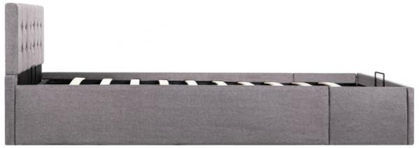 vidaXL Stauraumbett Hydraulisch Taupe Stoff 120×200 cm 285596 Bild 4