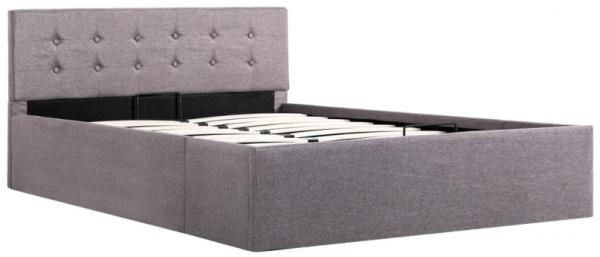 vidaXL Stauraumbett Hydraulisch Taupe Stoff 120×200 cm 285596 Bild 2