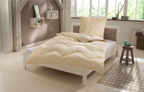 Älgdröm Naturfaserbettdecke Baumwolle 60 °C, Bettdecke 135x200 cm, 155x220 cm, 200x200 cm, Füllung: 100% Baumwolle, Bezug: 100% Baumwolle, Bettdecken, Sommer, Winter, 4 Jahreszeiten, Decke, Made in Germany Bild 5