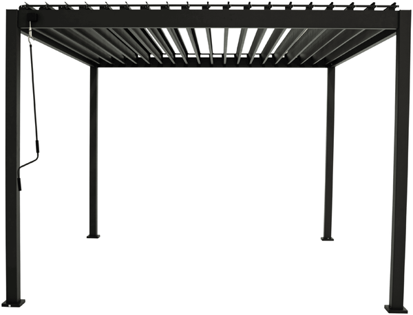 MIRADOR Pergola 88 Basic 3x3,6 Stahl & Aluminium Anthrazit verstellbares Lamellendach