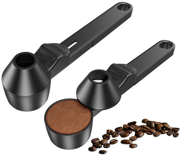 FOUORTUNATE-BEE Kaffeelöffel 2 Stück Kaffeelöffel mit Trichter, 2 Esslöffel Kaffeemesslöffel (2 Stück), für gemahlenen Kaffee, Kaffeelot als Portionierer Dosierlöffel