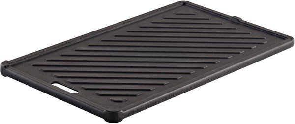 RÖSLE 'VIDERO G2-P' Grillplatte, wendbar, Gusseisen schwarz, 32 x 19 x 1,4 cm