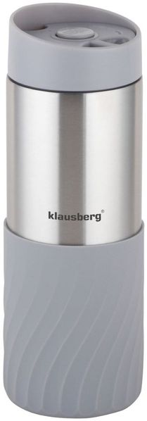 Klausberg Klausberg Thermobecher 400ml Edelstahl 18/8 grau KB7634