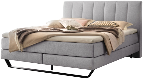 Ambra Boxspringbett schwarz Polyester/Polyamid/Viskose 214cm x 163cm x 115cm Bild 1