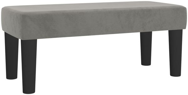 vidaXL Sitzbank Hellgrau 70x30x30 cm Samt 346638 Bild 2