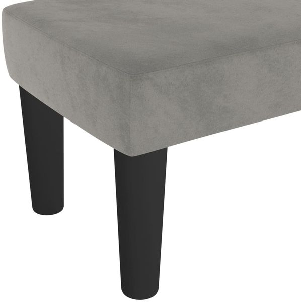 vidaXL Sitzbank Hellgrau 70x30x30 cm Samt 346638 Bild 5