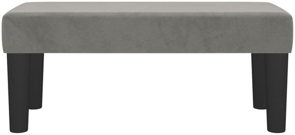 vidaXL Sitzbank Hellgrau 70x30x30 cm Samt 346638 Bild 3