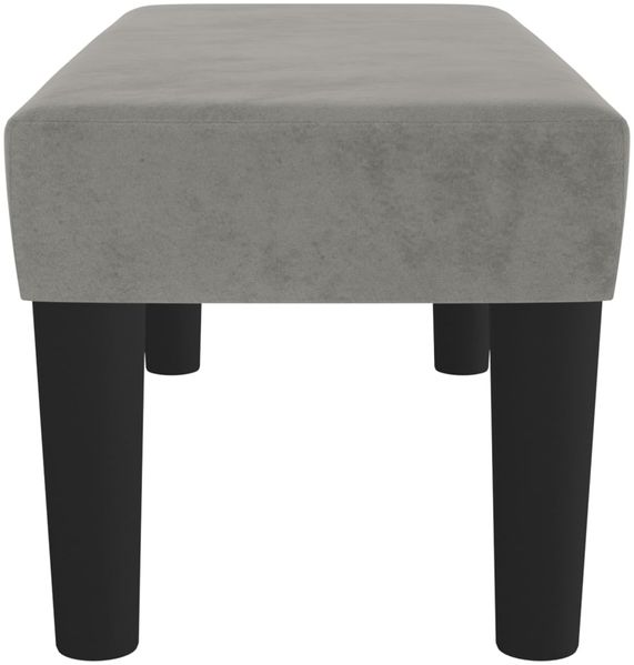 vidaXL Sitzbank Hellgrau 70x30x30 cm Samt 346638 Bild 4