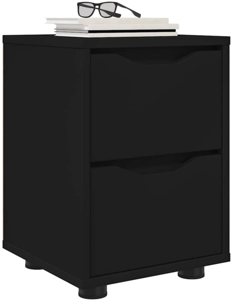 vidaXL Nachttisch Schwarz 30,5 x 30 x 43 cm Holzwerkstoff 888799 Bild 2