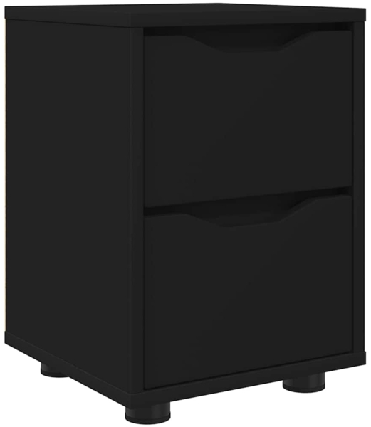 vidaXL Nachttisch Schwarz 30,5 x 30 x 43 cm Holzwerkstoff 888799 Bild 1