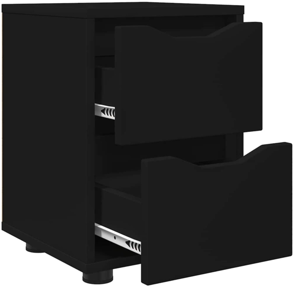 vidaXL Nachttisch Schwarz 30,5 x 30 x 43 cm Holzwerkstoff 888799 Bild 4