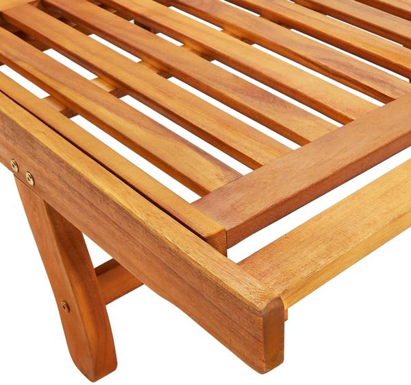 vidaXL Sonnenliegen 2 Stk. mit Auflagen Massivholz Akazie 3077343 Bild 8