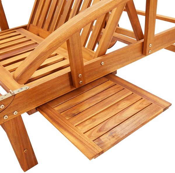 vidaXL Sonnenliegen 2 Stk. mit Auflagen Massivholz Akazie 3077343 Bild 9