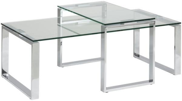 Satztische KATRINE, Glas/Chrom, ca. 115 cm