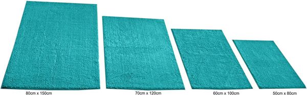 KiNZLER Badematte Chenille, Höhe 18 mm, rutschhemmend beschichtet, fußbodenheizungsgeeignet, Polyester, rechteckig, Badteppich, Uni Farben, weich, als rechteckig & halbrund erhältlich