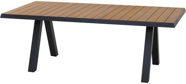 Siena Garden Tirana Dining Tisch 200x100 cm - Aluminium (matt anthrazit) & FSC-Teak