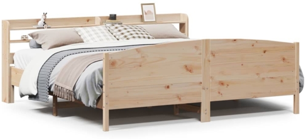 vidaXL Massivholzbett ohne Matratze 200x200 cm Kiefer 3306954