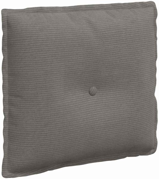 vidaXL Rückenkissen Hellgrau 50 x 45 cm Cordstoff 42014650