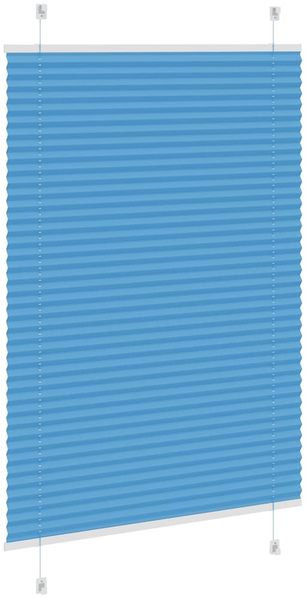 vidaXL Plissee Blau 85x150 cm Stoffbreite 84,4 cm Polyester 4015191 Bild 4
