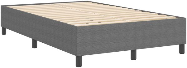 vidaXL Plattformbettgestell Hellgrau 120 x 190 cm Cordstoff 3337397 Bild 7