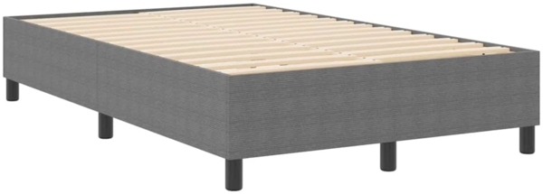 vidaXL Boxspringbett Hellgrau 120 x 190 cm Cordstoff 3337397