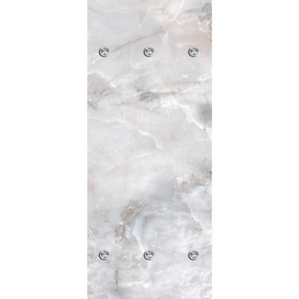 Queence Garderobe - "Sorin" Druck auf hochwertigem Arcylglas inkl. Edelstahlhaken und Aufhängung, Format: 50x120cm