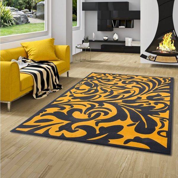 Pergamon Designteppich Designer Kurzflor Teppich Moderne Muster, Rechteckig, Höhe: 9 mm