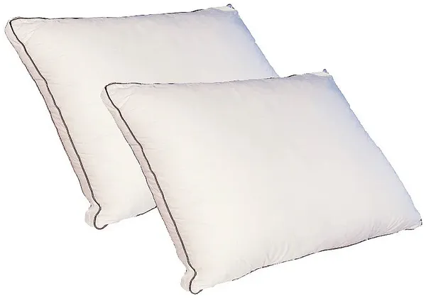 Vente-unique - AUXENCE Kopfkissen StoffStoff Weiß - B 50 cm x H 10 cm x L 70 cm