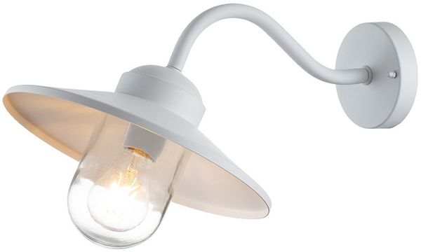 Elstead Lighting Klampenborg Wandleuchte 1-Light Weiß IP44 E27