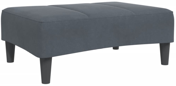 vidaXL Fußhocker Dunkelgrau 77x55x31 cm Samt 4007376