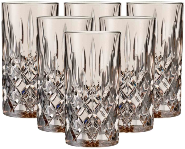 Nachtmann Noblesse Colors Longdrinkglas 395 ml 6er Set - Taupe